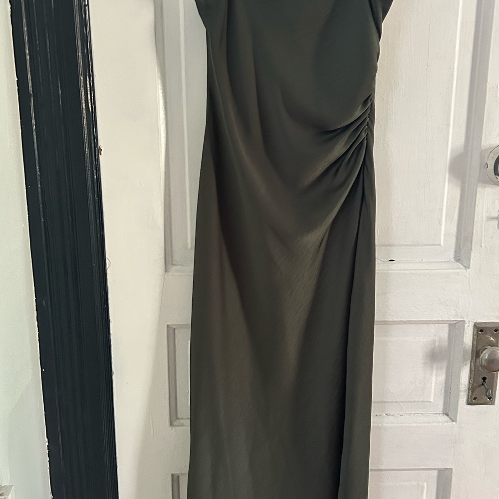 Zara Dark Olive Maxi Dress